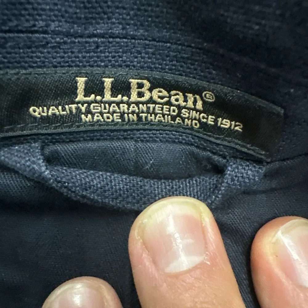 Vintage LL‎ Bean Cotton Canvas Blazer Faded Blue Men's Size 50
